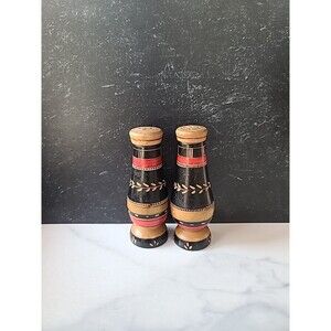 Mexican Wooden Salt And Pepper Shakers Vintage